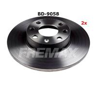 2 Bremsscheiben vorne Fremax BD-9058, 256 mm für div. Opel Astra G