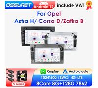 2 din android 12 stereo autoradio multimedia player gps navi für opel corsa c signum vivaro astra h