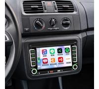 2 DIN Autoradio für Skoda Fabia 2010-2014 mit kabelloses Carplay | 7 Zoll Touchscreen MP5 Player Auto Stereo Head Unit mit Android Auto AM FM RDS Radio SWC Mirror Link Bluetooth Rückfahrkamera