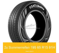 2-er Satz 195/65 R15 91H Sommerreifen Ceat EcoDrive | 7027