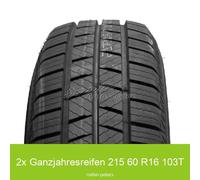 2-er Satz 215/60 R16 C 103T Austone Durato 4S 3PMSF 6PR Allwetterreifen | 81446