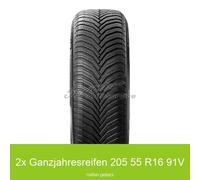 2-er Satz Allwetterreifen 205/55 R16 91V Michelin CrossClimate 2 3PMSF | 91057