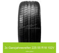 2-er Satz Allwetterreifen 225/55 R18 102V Radar Dimax 4 Season 3PMSF XL | 64548