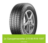 2-er Satz Barum Vanis AllSeason 3PMSF 215/65 R16 109T Allwetterreifen | 51506