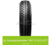2-er Satz Ganzjahresreifen Toyo Vario V2 Plus 3PMSF XL 195/70 R15 97T | 60119