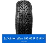 2-er Satz Winterreifen 195/65 R15 91H Taurus Winter 3PMSF | 47566