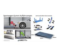 2 er Set Gummi Auffahrrampen für tiefe Fahrzeuge
