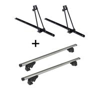 2x Fahrradträger ORION + Dachträger/Relingträger VDP LION1 kompatibel mit für Seat Ateca (5 Türer) ab 16