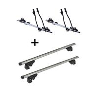 2 Fahrradträger SAGITTAR+Dachträger LION1 für für für Seat Ateca 5Tür ab 16