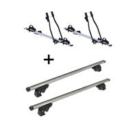 2 Fahrradträger SAGITTAR+Dachträger LION1 für Skoda Karoq 5Tür ab 18