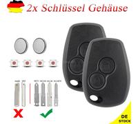 2 für Dacia Dokker Sandero Logan Duster Lodgy Schlüssel Ersatz Austausch Gehäuse