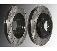 2 Gelochte geschlitzte Bremsscheiben 345mm vorne Cadillac CTS 6.2L V8 2014-2019