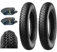 2 harte Reifen 2.50-8 + Luftkammern HFT216 TT Reifen 4PR Reifen Roller Industrial Motorrad vorne hinten