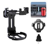 2 in 1 Getränkehalter Auto & Handyhalterung Auto, Becherhalterauto Klappbar, Universal Dosenhalter, Car Cup Holder Lüftung für Kaffeebecher und Getränkedose für Wohnmobil, Yacht, Van, LKW