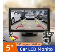 2-in-1 Nachtsicht Wasserdichte Hochauflösende Auto Rückfahrkamera und 5-Zoll Hochauflösendes digitales Farbdisplay