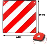 2-In-1 Warntafeln Warntafel 5050cm Rot-Weiß Italien und Spanien Aluminium