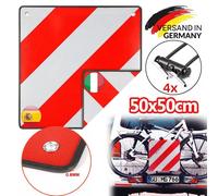 2-In-1 Warntafeln Warntafel 50X50CM Rot-Weiß Italien Und Spanien Aluminium DE