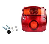 2-Kammer Rückleuchte, PKW Anhänger Kombination Rücklicht, Blinker, Bremslicht und Kennzeichenbeleuchtung, 12V, E-Prüfzeichen