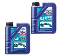 2 L Liqui Moly Marine Single Grade SAE 30 ACEA E2 API SJ CF CF-4 MAN Volvo