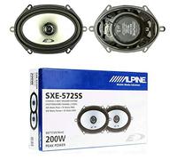 2 Lautsprecher kompatibel mit Alpine SXE-5725S koaxialem 2-Wege-oval 5 x 7 13,00 x 18,00 cm 130 x 180 mm 35 watt rms 200 watt max 4 ohm, pro Paar