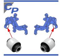 2 Lemförder Buchse Achsschenkel für VW Golf V Golf VI Touran aussen hinten
