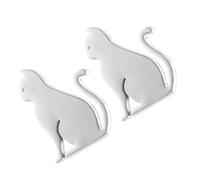 2 PCS 3d Auto Aufkleber Autoaufkleber Katze Für -Metallaufkleber