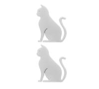 2 PCS Auto Sticker Lustig Katze Autoaufkleber Autofensterabziehbilder
