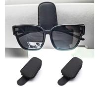 2 PCS Brillenhalter für Auto Sonnenblende Kompatibel mit VW TIGUAN 3 ab 2024, Sonnenbrillen Halterung für Auto Auto Visier Zubehör Karten Clip