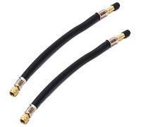 2 Pcs Ventilverlängerung Autoventil, Reifenventilverlängerung, Gummi Verlängerung für Reifenventil-Adapter Flexible Reifen Ventil Verlängerung für universelle Autos LKWs Motorräder Fahrräder, 190 mm