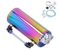 2 Port Lbehlter Universal Oil Catch Can Aluminiumlegierung Wartung Für