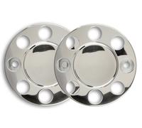 2 Radbolzenabdeckung 19,5" Edelstahl VOLVO FL Radkappen Truck LKW Set