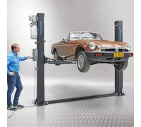 2-Säulen-Hebebühne Auto 4200 kg Tragkraft - Hydraulisch 230V/400V - Hubhöhe 196 cm - Breite 283 cm - Verstellbare Tragarme 65-100 cm - für Auto Wohnmobile Nutzfahrzeuge