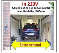 2 Säulen Hebebühne für Garagen - extra schmal