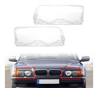 2ⅹ Scheinwerferabdeckung Lampenschirm für BMW 7er E38 728i 730i 735i 740i 99-01
