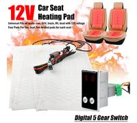 Universal 2 Set Auto Carbon Sitzheizung 5 Stufen Nachrüstsatz 4 Heizmatten PKW