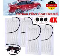 2 Set Auto Carbon Universal Sitzheizung Heizmatten Nachrüstsatz KFZ PKW 2 Stufen