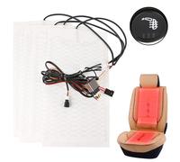 2 Set Auto Carbon Universal Sitzheizung Heizmatten Nachrüstsatz KFZ PKW 6 Stufen