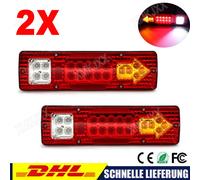 2×/Set LED Anhänger Rücklicht PKW LKW Anhänger Rückleuchten Beleuchtung DC 12V