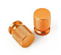 2 Set Reifenventilkappen Rad-Reifenabdeckung für Yamaha Xmax 300 125 Xmax 300 Xmax 250 XMAX400 Xmax 125, Motorrad Rad Reifen Teile Ventilschaftkappen,Orange