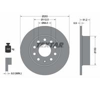 Bremsscheibe Hinterachse Textar 92120903