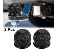 2 Stk Anhängerkupplung Kugelabdeckung 50mm ID Schwarz für PKW LKW Wohnmobil Boot
