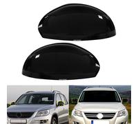 1 Paar Spiegelkappen Schwarz für SEAT Alhambra VW Sharan 7N SKODA Yeti Tiguan 5N