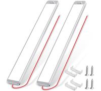 2 Stück 12V 228 LED Auto Innenbeleuchtung, 10W 12 Volt Led Leiste Lampen Wohnmobil, 12V KFZ Beleuchtung Streifen mit Schalter, Laderaumbeleuchtung Leuchte für Van Caravan Boot Küche LKW