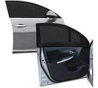 2 Stück 52x105cm Frontfenster Sonnenschutz Auto Camping UV Schutz Netz | Sonnenschutz Auto Seitenscheibe Fit für die Meisten Autos SUVs, Elastizität Autofenster Moskitonetz Auto Camping Mesh-Screen