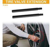 2 Stück 70mm Reifenventilverlängerung Alu für Auto/Motorrad 180°