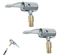 2 Stück 8mm Autoventil Adapter,Autoventil Hebelstecker,Air Chuck,Reifenfüller Adapter,Luftpumpe Adapter,Reifen Ventil Luftpumpe Clip,Tragbarer Reifenluftfutter Ventil Anschluss,Für Auto Reifenfüller