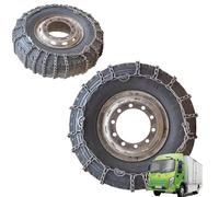 2 Stück 9 mm Schneeketten für LKWs und SUVs - Verstärkte Anti-Rutsch-Ketten - Einfaches An- und Ausziehen für EIS, Schnee und Sand 11R22,5 9 mm 315/70R22,5