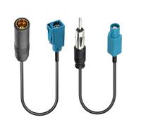2 Stück Antennenadapter Autoradio, Fakra Adapter auf DIN ISO Kabel, Autoradio Antennenadapter für DAB FM Radio, KFZ Antenne Adapter Auto Stereo Zubehör, Fakra Z Stecker für Fahrzeug Audio Systeme