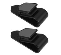 2 Stück Auto Brillenhalter für Sonnenblende, Clip | Abs, Eisen und Silikon, Schwarz, Schlichtes Zubehör für Fahrzeuge Beim Fahren