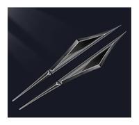 2 Stück Auto Emblem Aufkleber für Alfa Romeo 147 155 156 159 166 Mito Giulia GT Giulietta Stelvio, Abzeichen Sticker Selfklebende Autoaufkleber Karosserie Dekoration Tuning Zubehör,A/Black